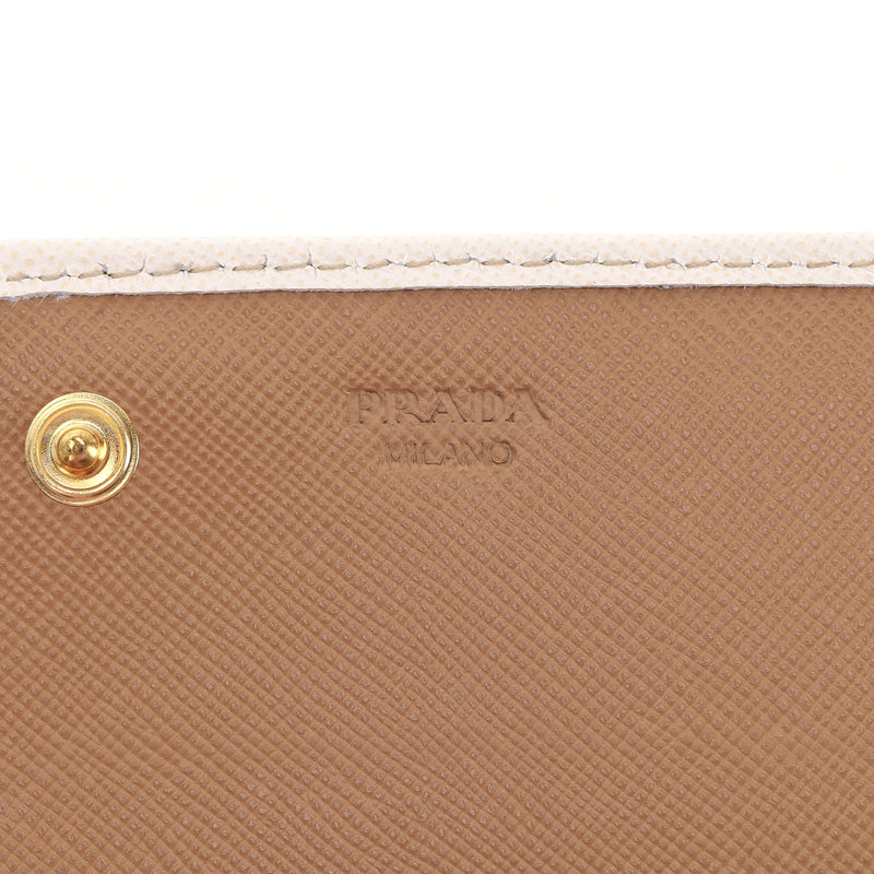 Prada Saffiano Leather Fori Continental Wallet