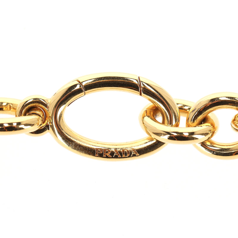 Prada Resin Medallion Chain Necklace