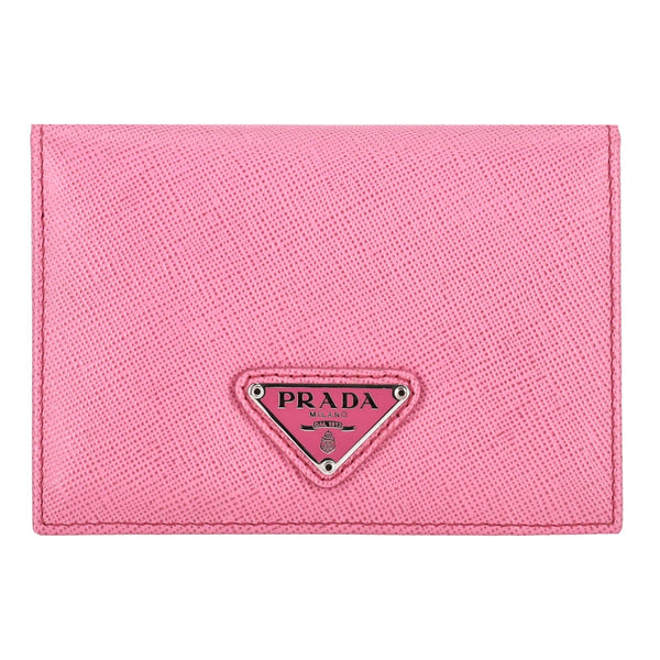 Prada Saffiano Leather Logo Card Holder