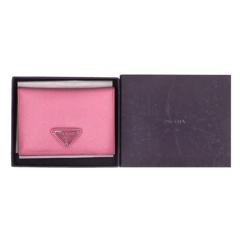 Prada Saffiano Leather Logo Card Holder