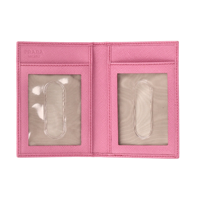 Prada Saffiano Leather Logo Card Holder