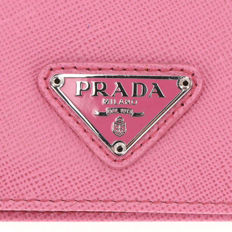 Prada Saffiano Leather Logo Card Holder