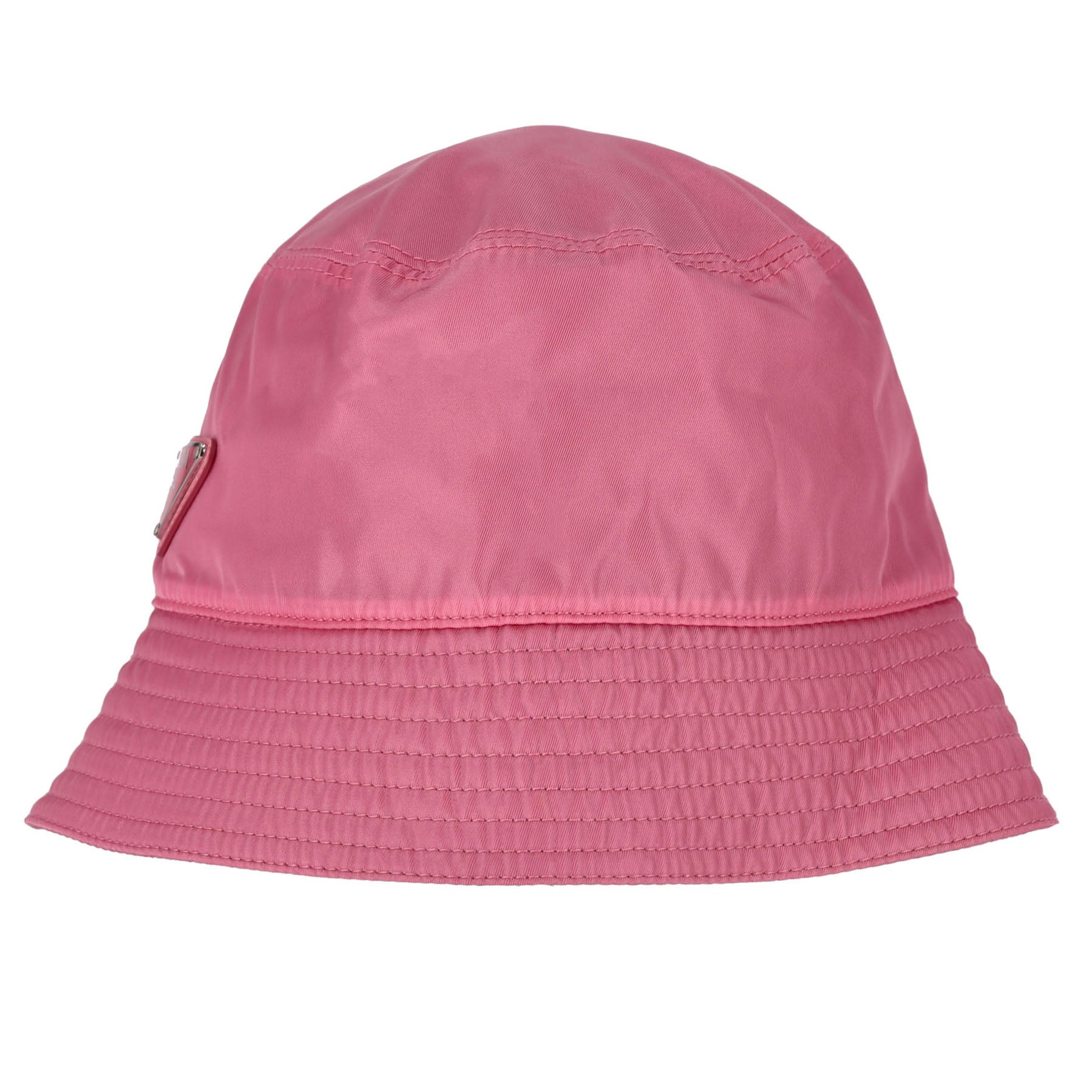 ??Prada Hot Pink Nylon Bucket Hat with Triangle Logo Prada Re-Nylon Bucket Hat Pink - US main image 4