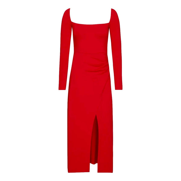 Reformation Front Slit Ruched Detail Dress. Size XS