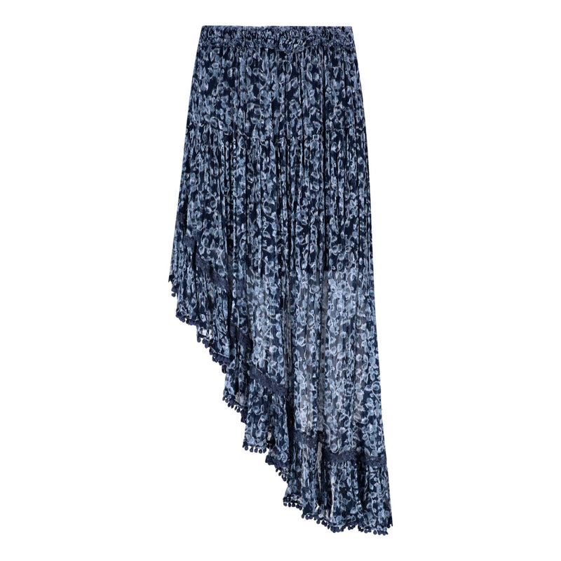 Rahi Cali Off-The-Shoulder Top & Asymmetric Skirt Two-Piece Set. Size S/L