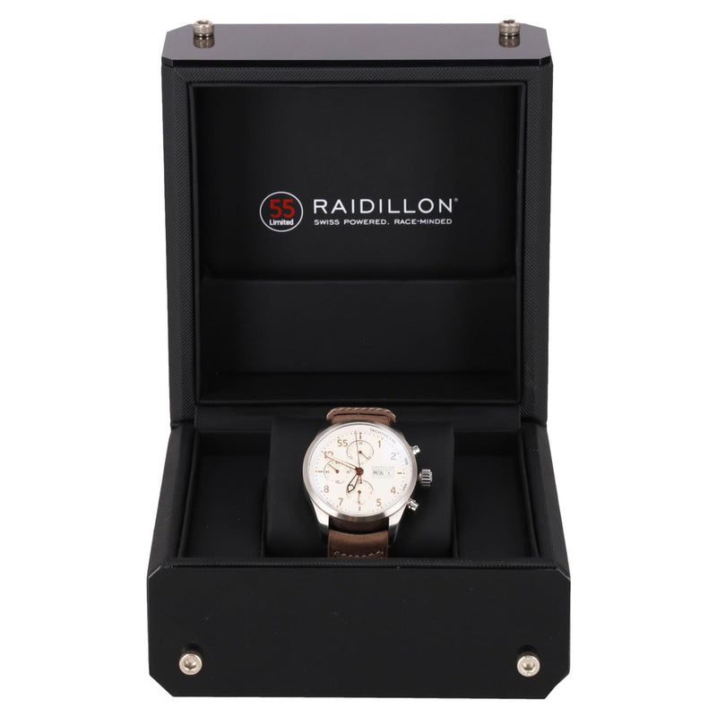 Raidillon Limited Edition Timeless Chronograph Watch With A Nubuck Str ...