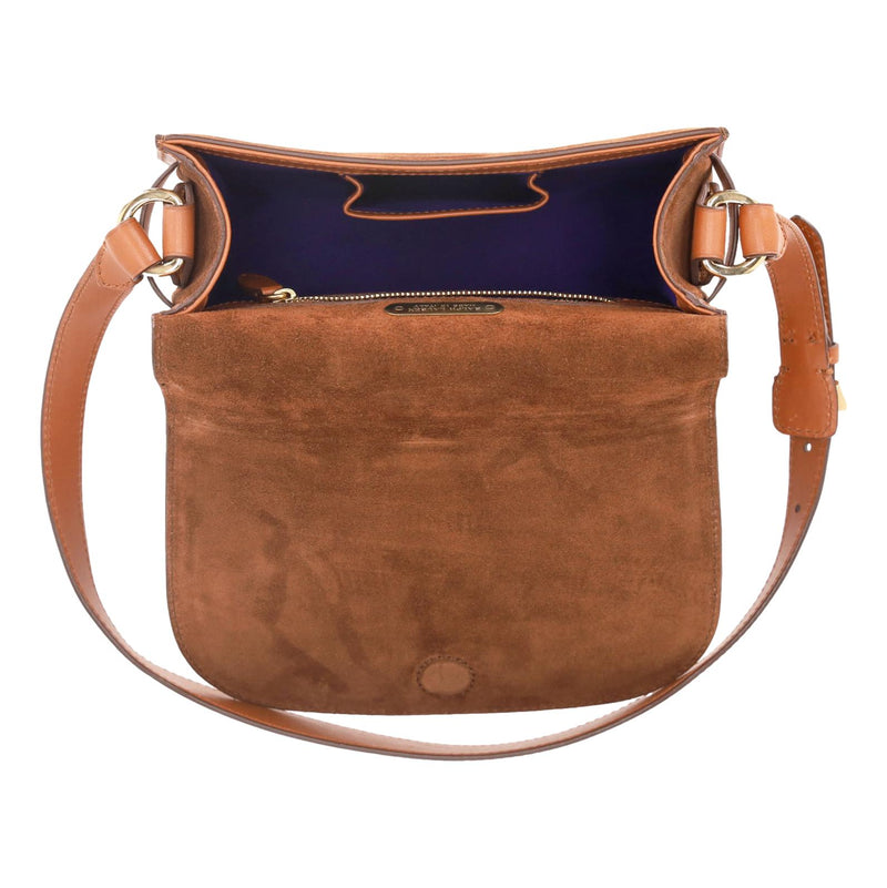 Ralph Lauren Suede Stirrup Saddle Bag