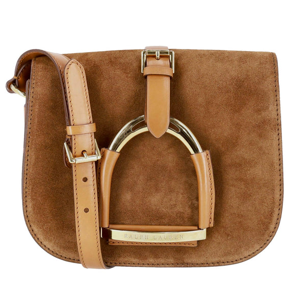 Ralph Lauren Suede Stirrup Saddle Bag