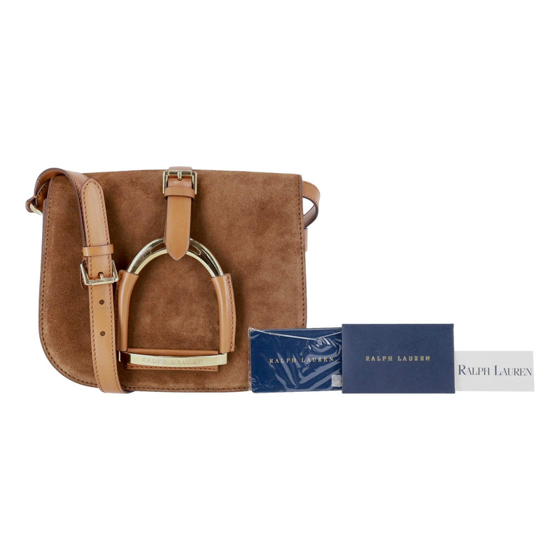 Ralph Lauren Suede Stirrup Saddle Bag