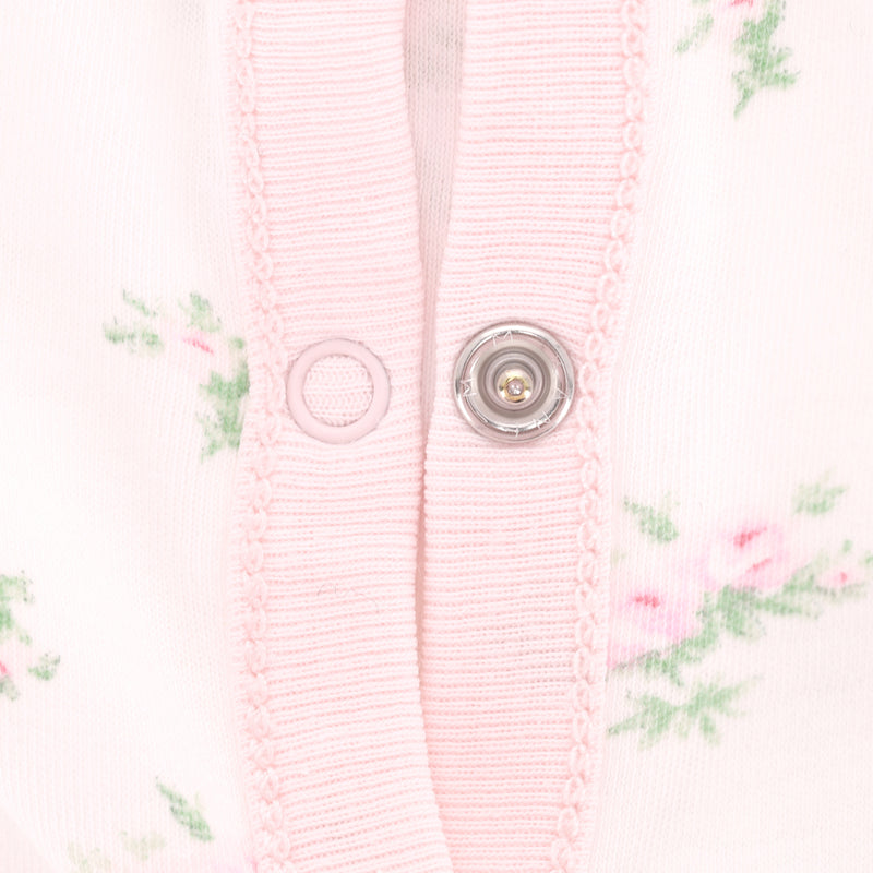 Ralph Lauren Baby Cotton Floral Print  Sleepsuit. Size 6M