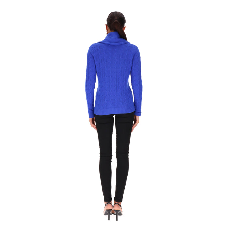 Ralph Lauren Cable-Knit Cashmere Zipped Jumper. Size M