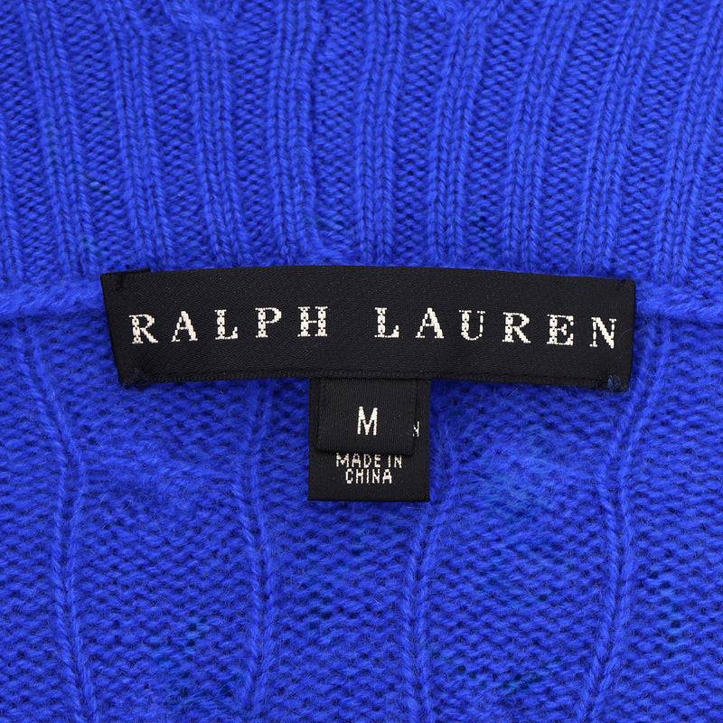 Ralph Lauren Cable-Knit Cashmere Zipped Jumper. Size M