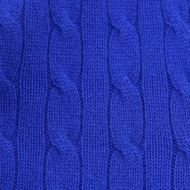 Ralph Lauren Cable-Knit Cashmere Zipped Jumper. Size M