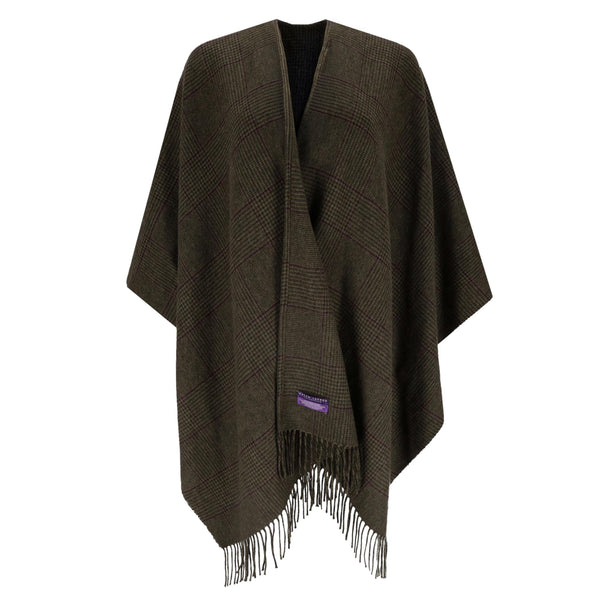 Ralph Laurent Cashmere Fringed Cape. One Size