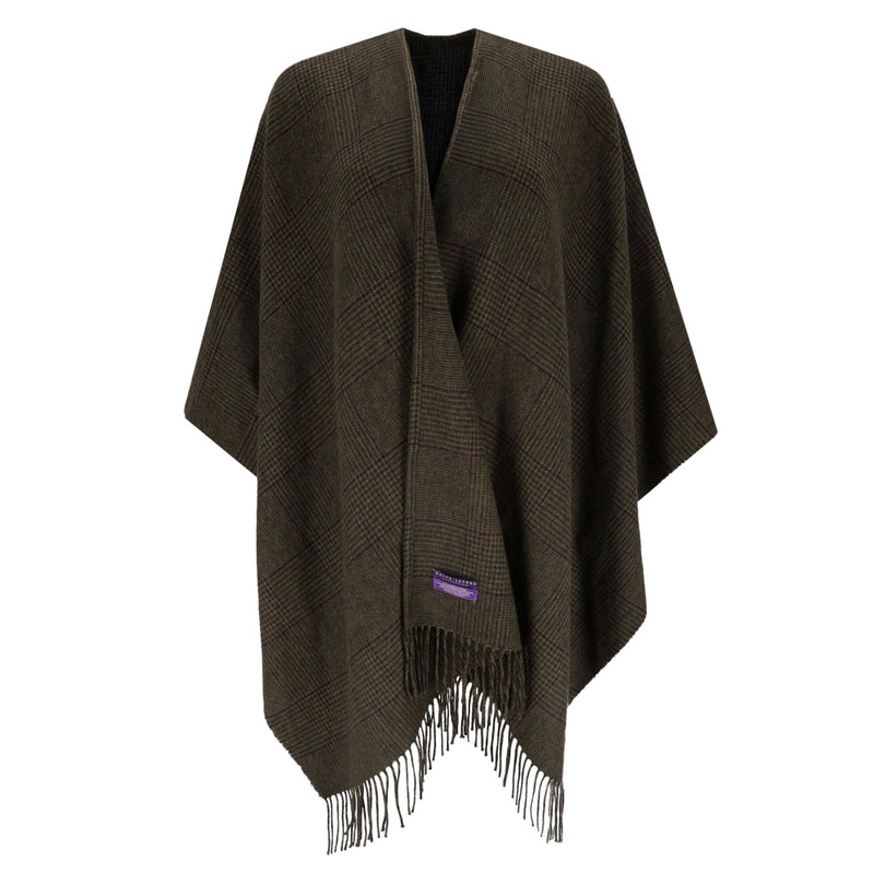 Ralph Laurent Cashmere Fringed Cape. One Size