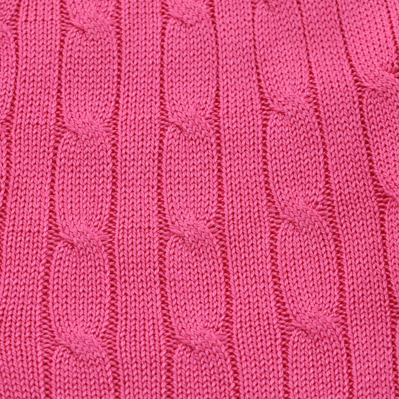 Ralph Lauren Cable-Knit Longline Silk Jumper. Size M