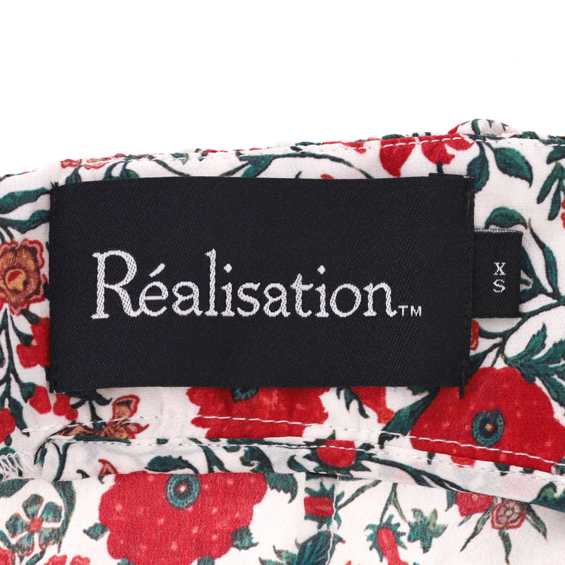 Realisation Bustier Camisole Floral Print Silk Top. Size XS
