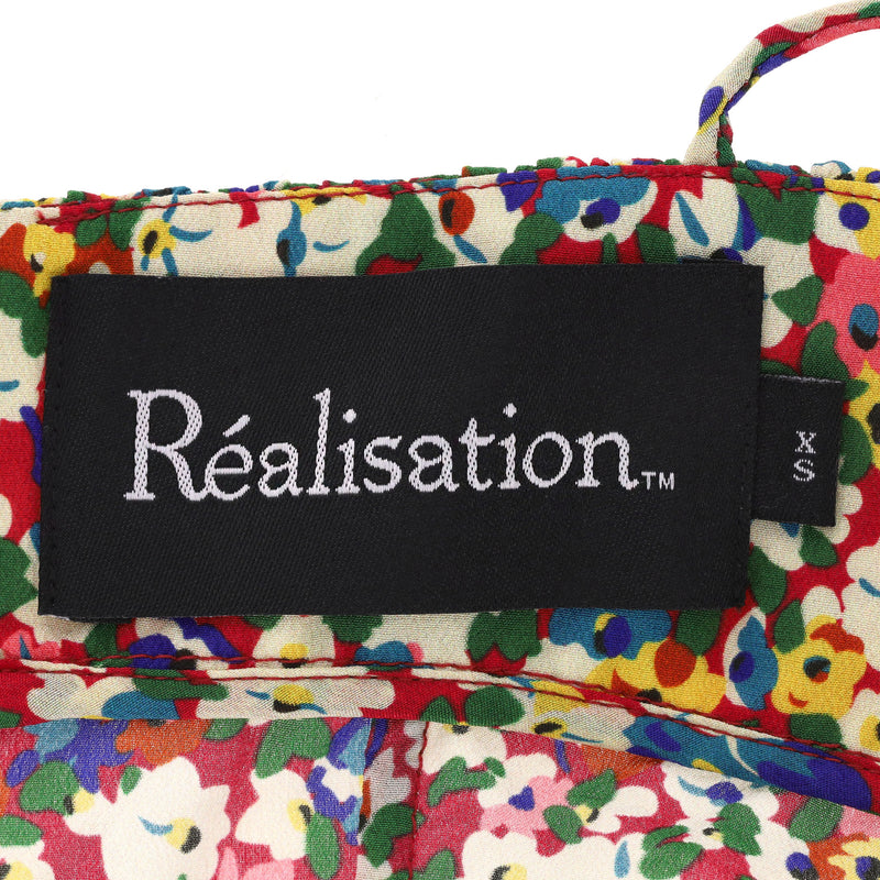 Realisation Bustier Camisole Floral Print Silk Top. Size XS