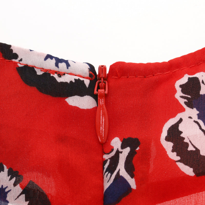 Realisation Floral Print Silk Skater Dress. Size XXS