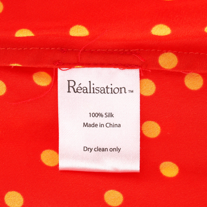Realisation Polka-Dot Silk Mini Dress. Size XS