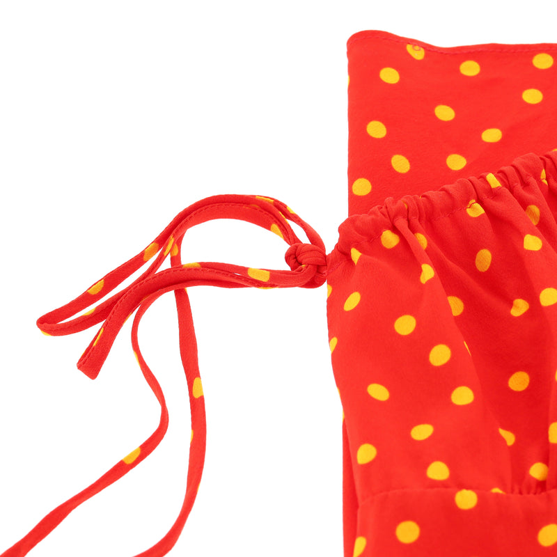 Realisation Polka-Dot Silk Mini Dress. Size XS