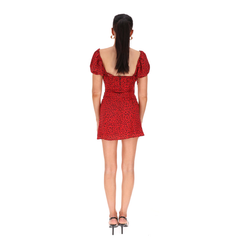 Realisation Printed Silk Mini Dress. Size XXS