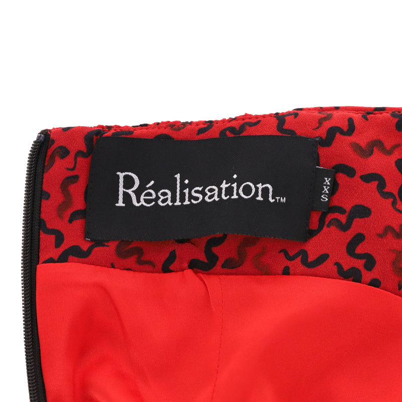 Realisation Printed Silk Mini Dress. Size XXS