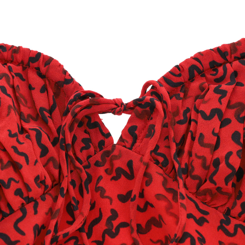 Realisation Printed Silk Mini Dress. Size XXS