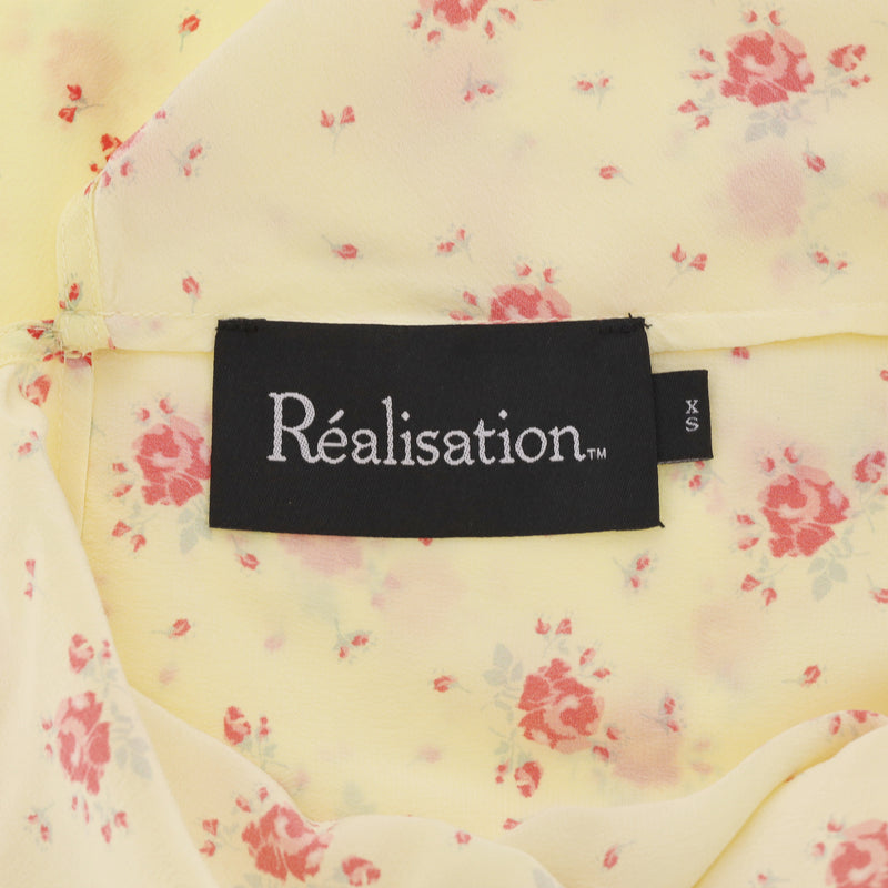 Realisation Floral Print Silk Summer Dress. Size XS