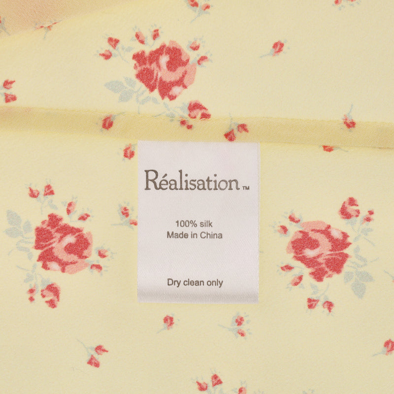 Realisation Floral Print Silk Summer Dress. Size XS
