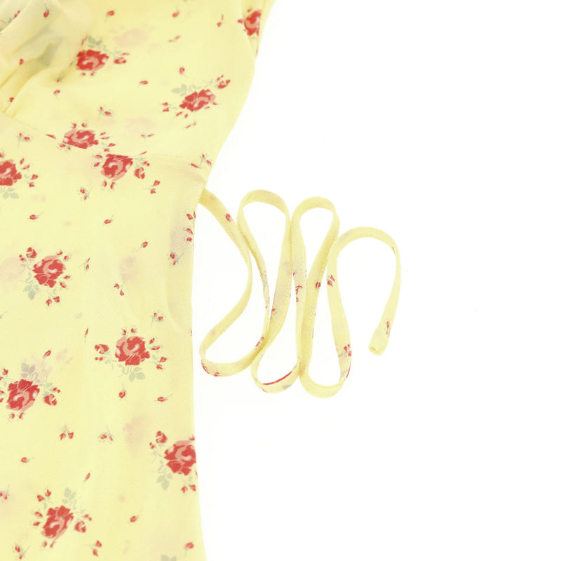 Realisation Floral Print Silk Summer Dress. Size XS