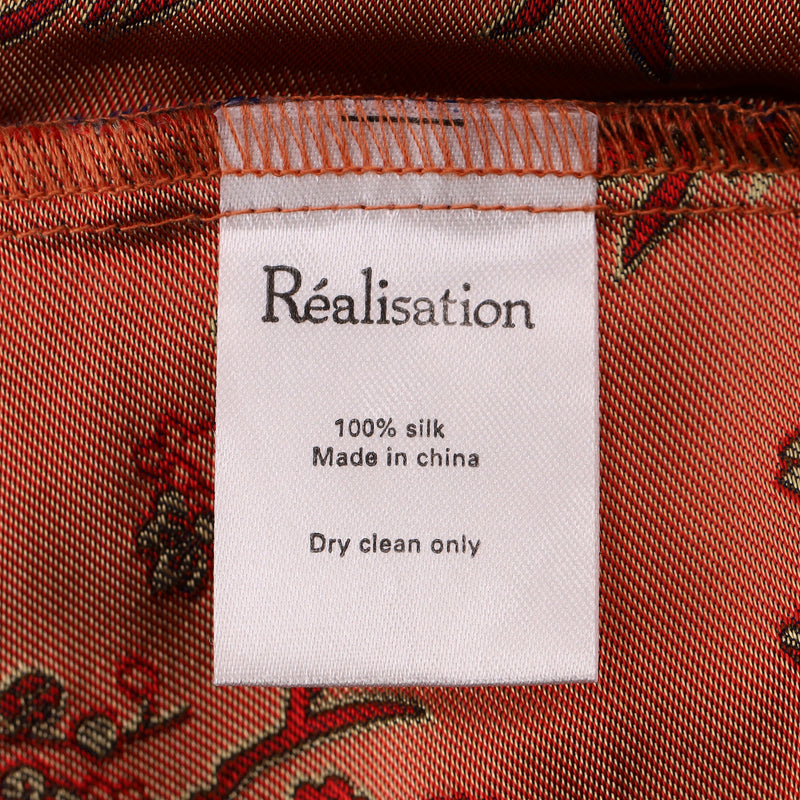 Realisation Silk Printed A-Line Mini Dress. Size S