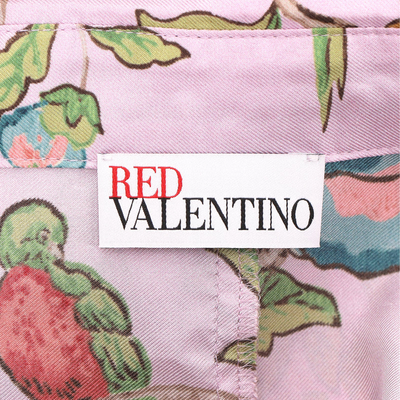 Red Valentino Silk Floral Shirt Dress. Size 48IT