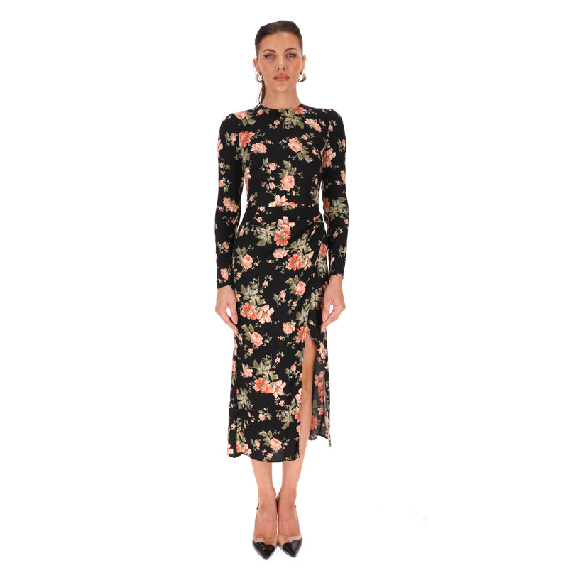 Reformation Floral Print Midi Dress. Size 0