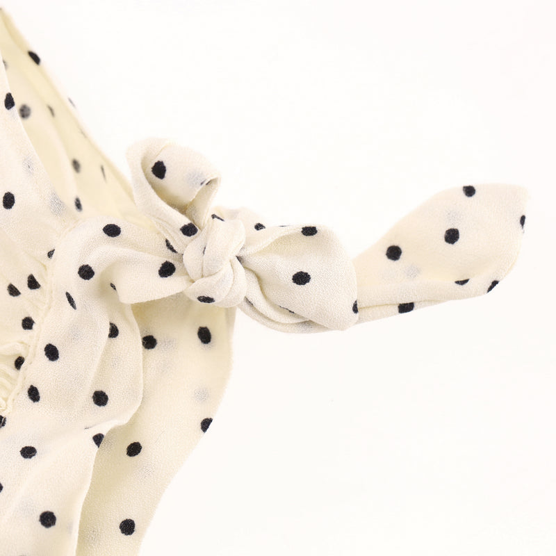 Reformation Polka-Dot Puff Sleeve Mini Dress. Size 6US