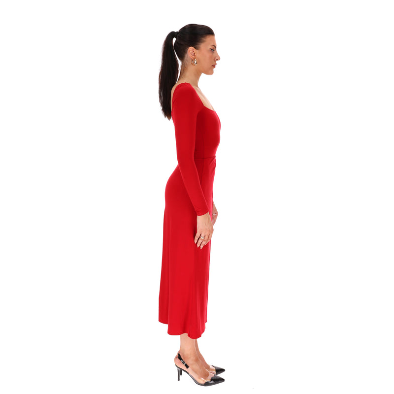 Reformation Front Slit Ruched Detail Dress. Size XS