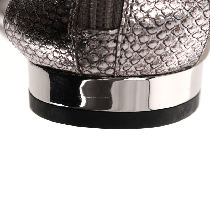 Rene Caovilla Snakeskin & Crystal Thong Sandals. Size 37