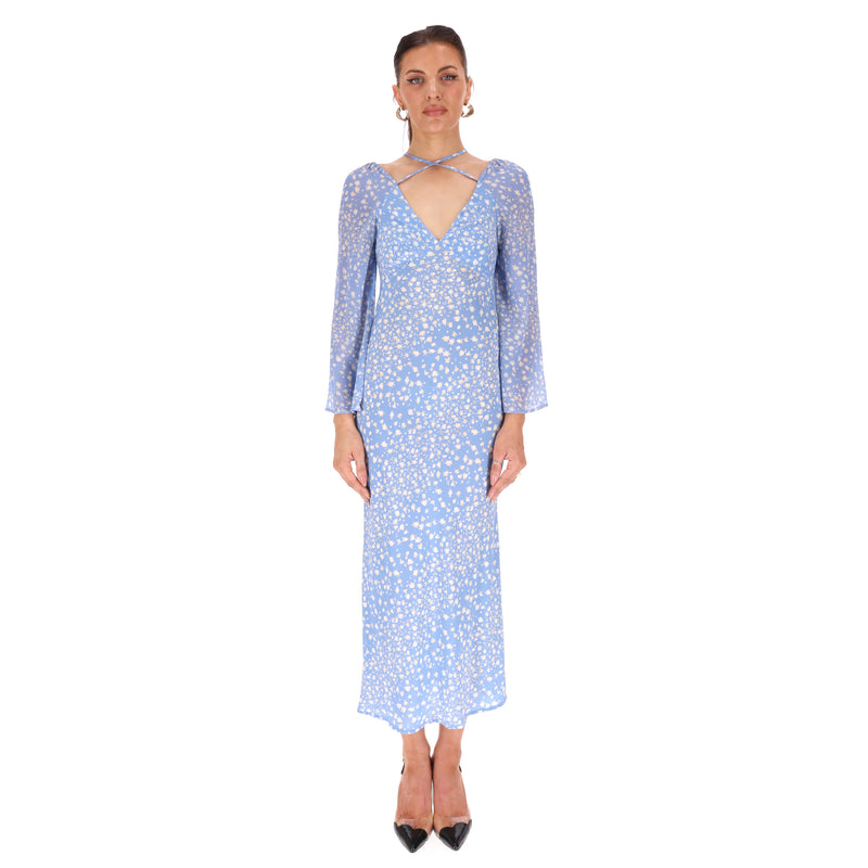 Rixo Floral Print Silk Maxi Dress. Size XXS