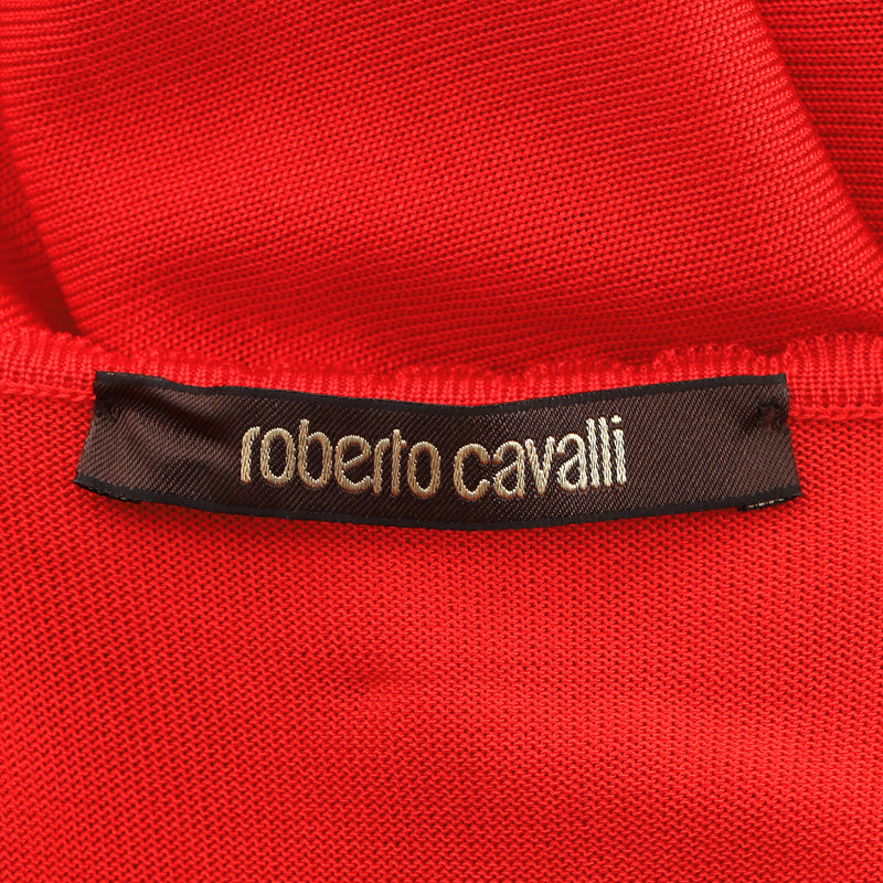 Roberto Cavalli Ruffled Embellished Long Dress. Size 44IT