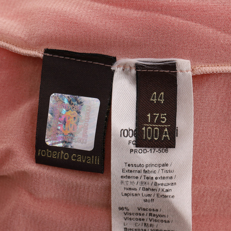 Roberto Cavalli Ruffled Embellished Long Dress. Size 44IT