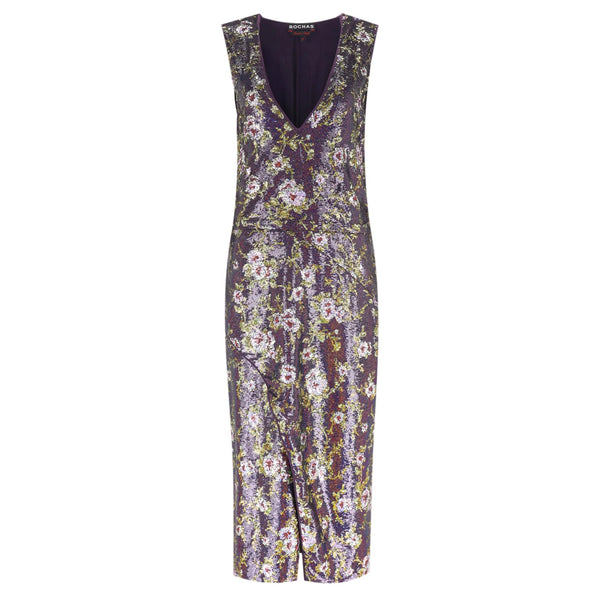 Rochas Sequin Embellished Midi Dress. Size 40IT