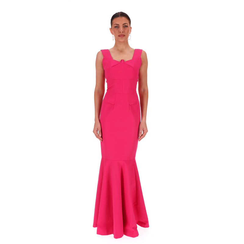 Roland Mouret Ltd Edition For Harrods Fluted Gown. Size 10UK