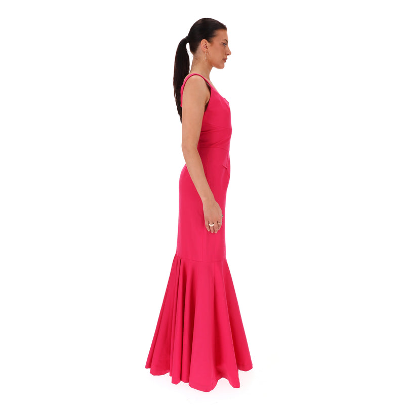 Roland Mouret Ltd Edition For Harrods Fluted Gown. Size 10UK