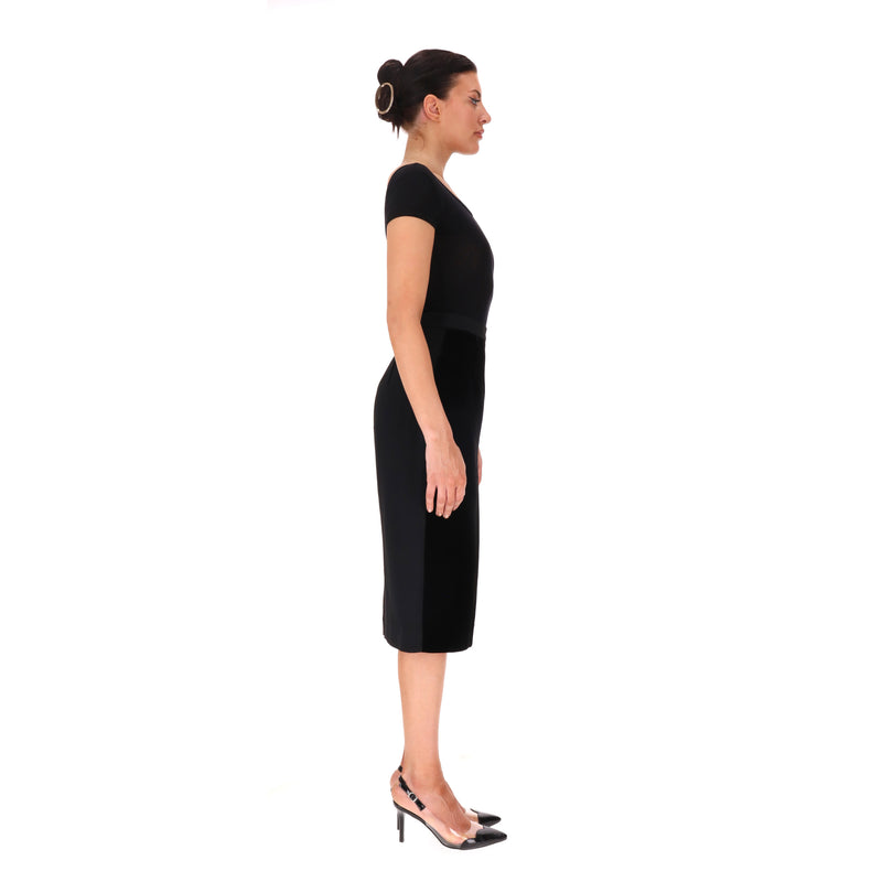 Roland Mouret Velvet Silk Blend Pencil Skirt. Size 10UK