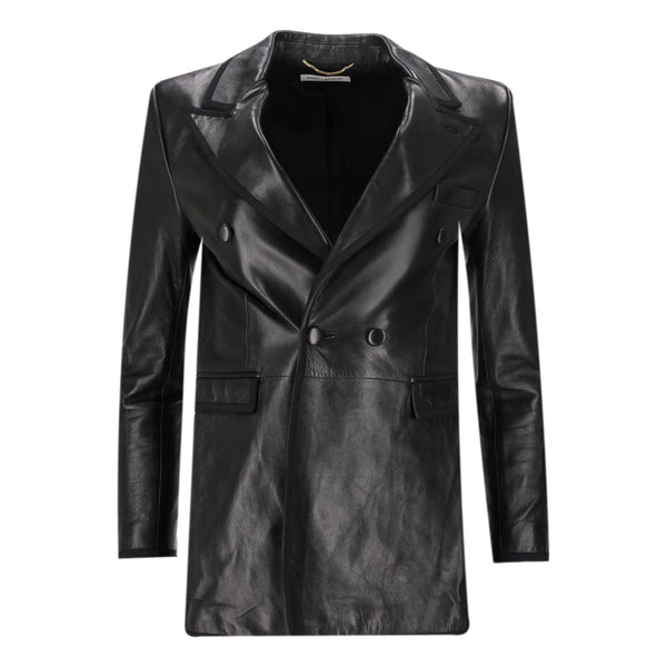 Saint Laurent Lambskin Leather Blazer. Size 36FR