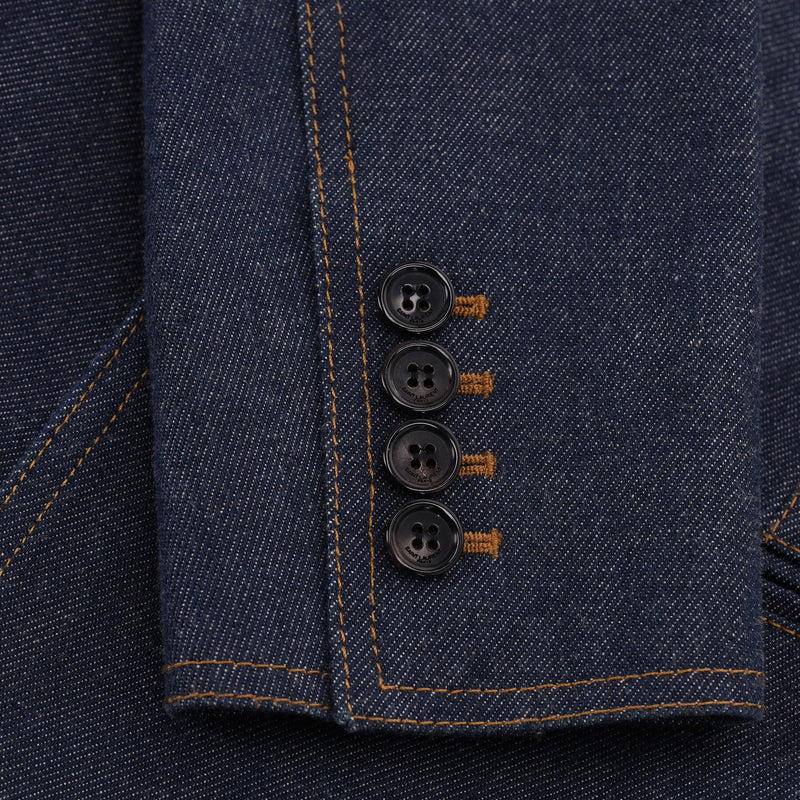 Saint Laurent Matching Denim Jacket & Trousers. Size 36FR