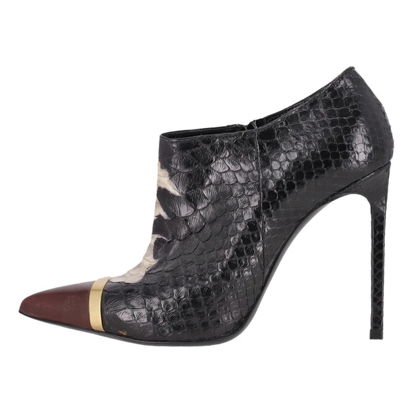 Saint Laurent Python Skin Ankle Boots. Size 37.5