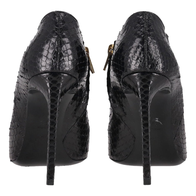 Saint Laurent Python Skin Ankle Boots. Size 37.5