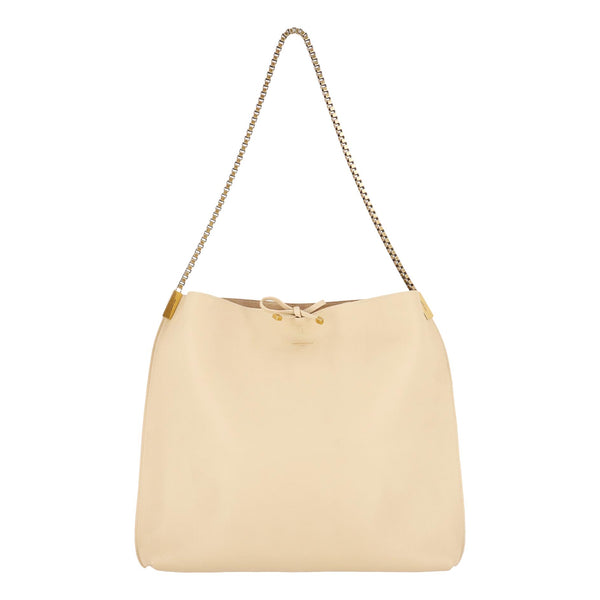 Saint Laurent Suzanne Leather Shoulder Bag With A Matching Pouch
