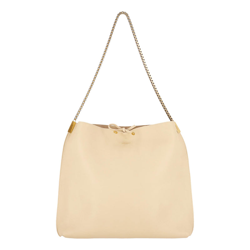 Saint Laurent Suzanne Leather Shoulder Bag With A Matching Pouch